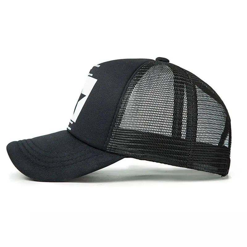 Unisex Spring Snapback Baseball Cap – Mesh Hip Hop Hat for Outdoor Casual Wear