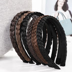 Retro Non-Slip Hair Bands for Women and Girls – Fishbone Twist Headband for Braids