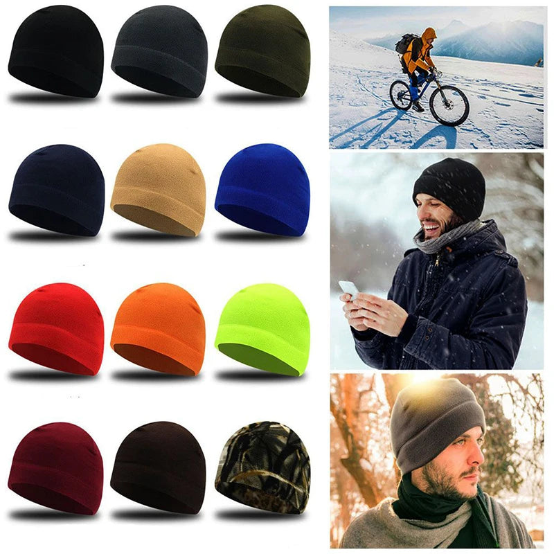 Fleece Winter Hat – Tactical Windproof Outdoor Cap for Hiking, Hunting & Military
