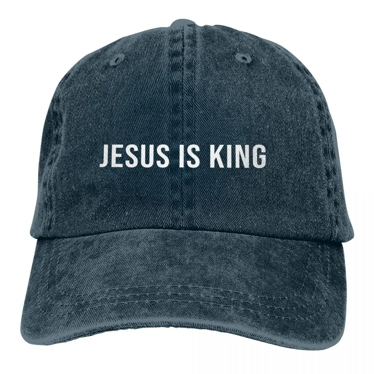 King Snapback Baseball Cap for Men and Women – Sun Visor Protection Hat with Jesus God Cross Design