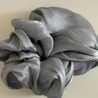 Fashion Vintage Chiffon Scrunchies with Glossy Finish – Elegant Ponytail Hair Bands