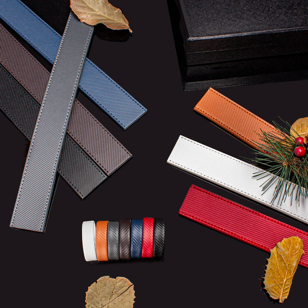 Women Belts Large Size Belt No Buckle for Automatic Buckle Genuine Leather Belts Without Buckle Cowskin High Quality