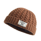 BROOKLYN Knitted Beanie – Warm Wool Hat for Men & Women, Simple Solid Skullies, Autumn & Winter Fashion Cap