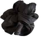 Fashion Vintage Chiffon Scrunchies with Glossy Finish – Elegant Ponytail Hair Bands