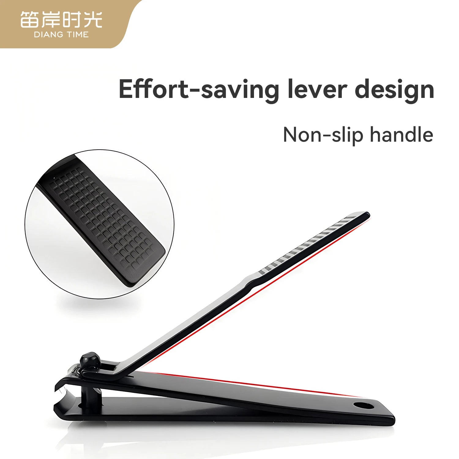 2-Pack Black & Silver Nail Clippers – Sharp, Non-Slip Stainless Steel Trimmers for Easy Manicure