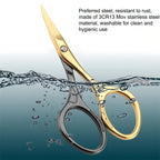 Professional Eyebrow Scissors & Manicure Trimmer – Nose Hair, Dead Skin, and Cuticle Cutter for Nail Art