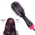4-in-1 Women’s Hair Dryer Brush – Hot Air Styler with Straightener, Curler & Scalp Massager, Rapid Heat One-Step Volumizer