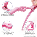 10pcs Hairdressing Alligator Hair Clips – Plastic Clamps for Sectioning, Styling, and Hair Accessories