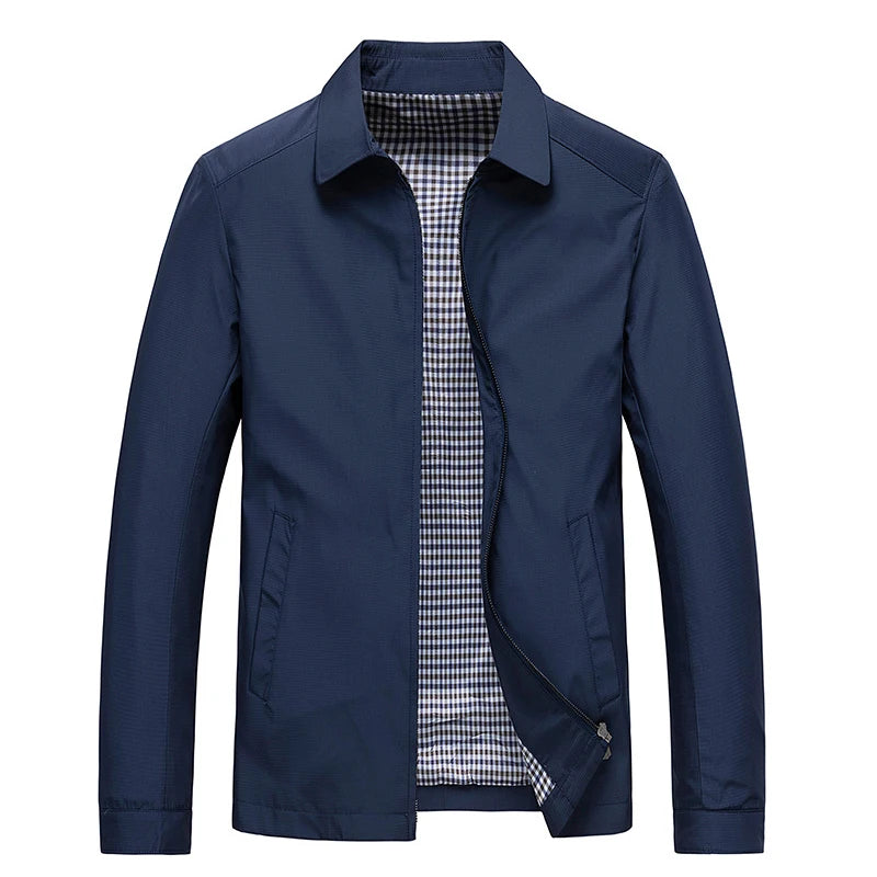 Spring Men’s Lightweight Business Jacket – Smart Casual Windbreaker
