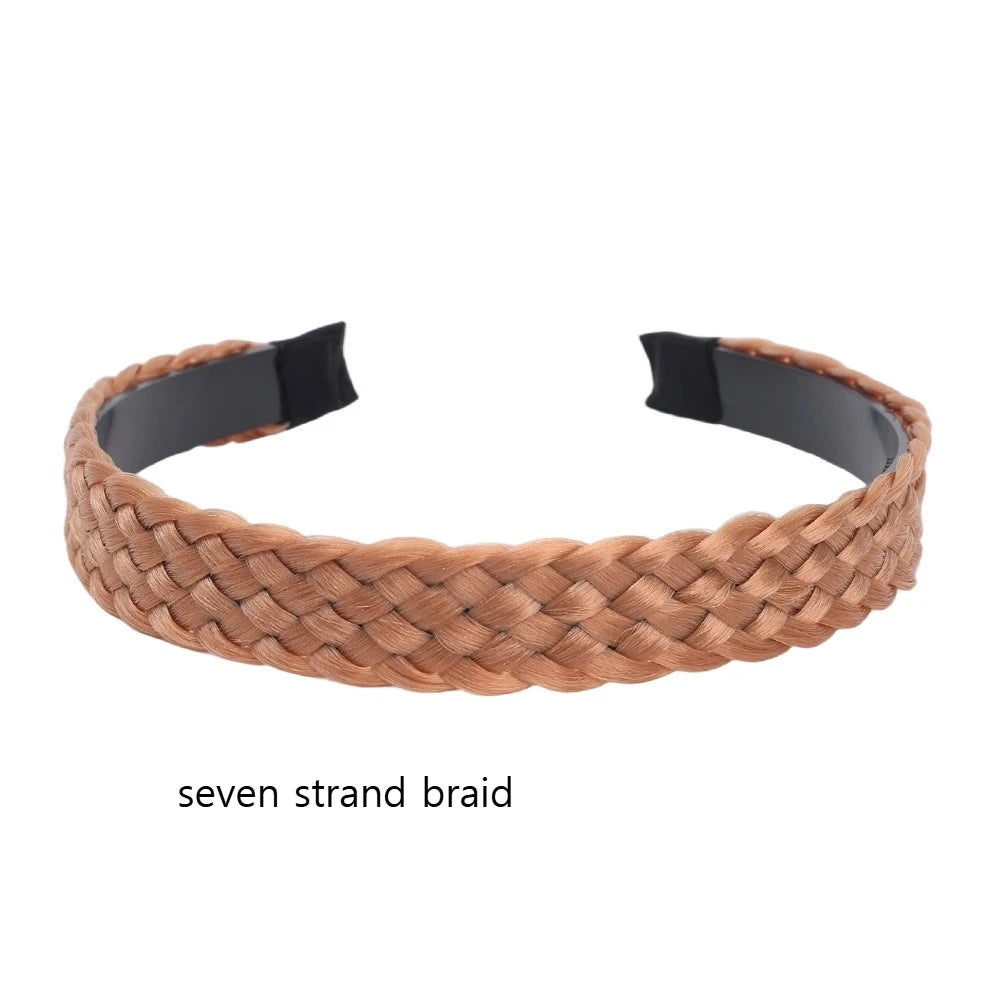 Retro Non-Slip Hair Bands for Women and Girls – Fishbone Twist Headband for Braids