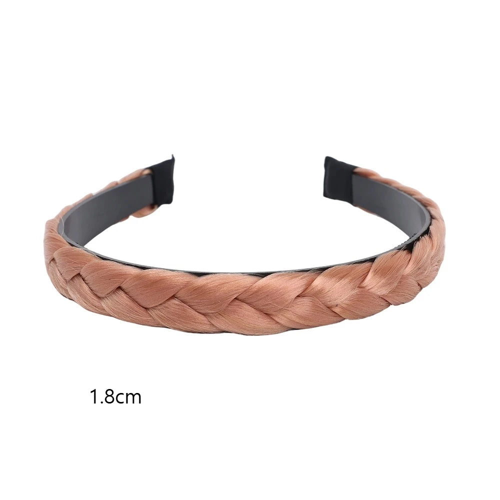 Retro Non-Slip Hair Bands for Women and Girls – Fishbone Twist Headband for Braids