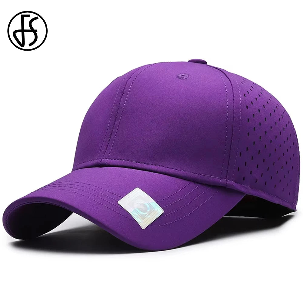 Red & Purple Baseball Cap – Luxury Unisex Mesh Trucker Hat for Outdoor Sports, Golf, and Casual Wear
