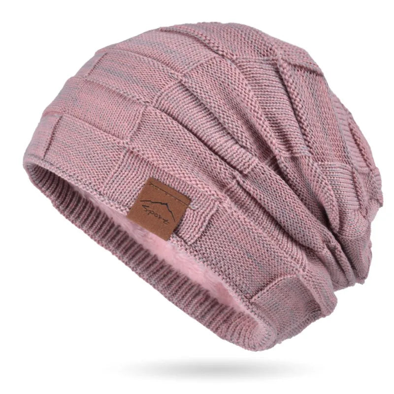 Women’s Winter Hot Sale Hat – Fashionable Slouchy Warm Multicolor Knitted Beanie, Trendy Design