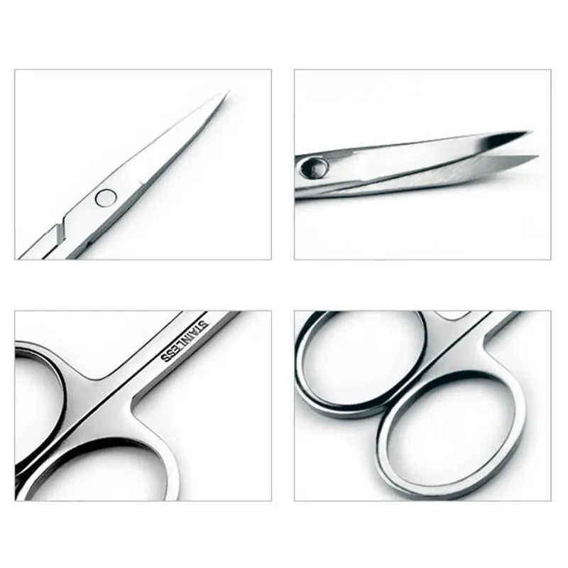 Stainless Steel Eyebrow Scissors Nose Hair Trimmer Manicure Facial Tool Makeup Beauty Essential