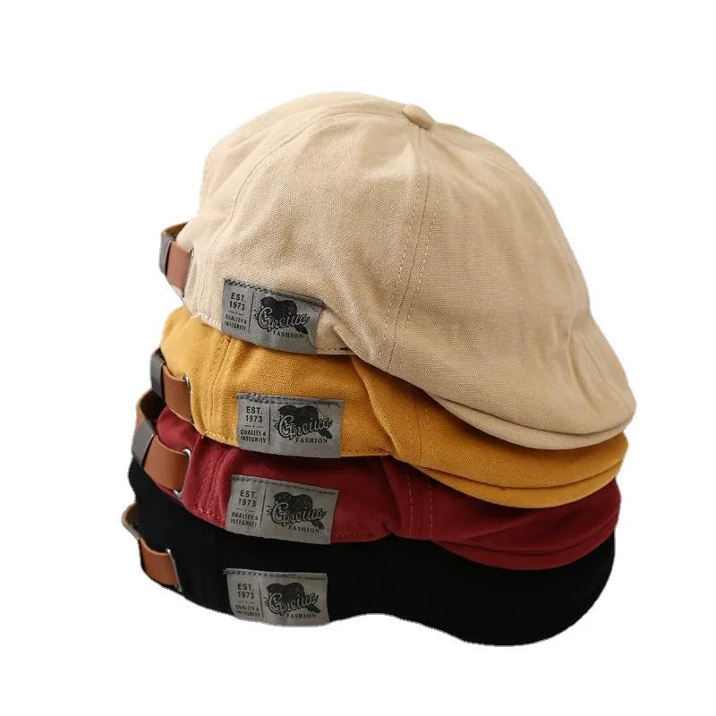 Retro Newsboy Cap – Classic British-Style Ivy & Beret Hat for Men and Women