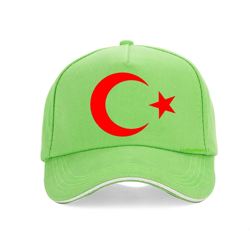 Men’s Turkish Flag Baseball Cap – Summer Casual Dad Hat, Fashion Accessory for Women & Men”