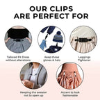 Design for Women-Kids Multifunctional Clip Fit Dress Cinch Clips Cardigan Collar Clips Shirt Clips Shawl Clip to Tighten Dress