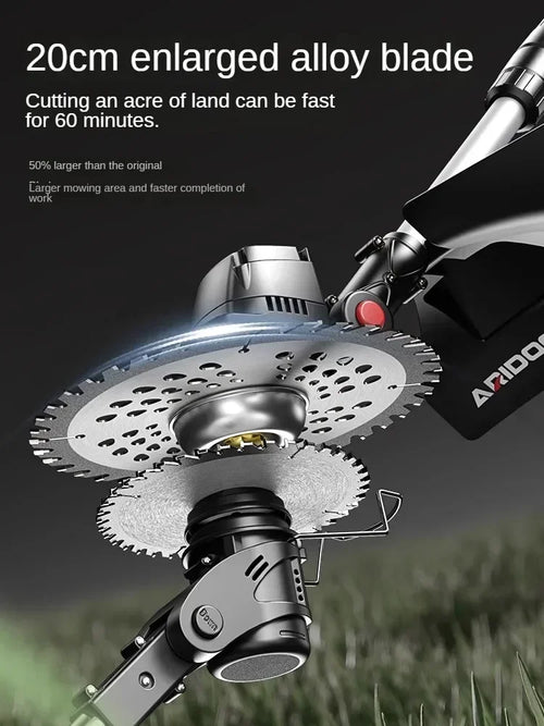 -Powerful Cordless Brushless Lawn Mower with Lithium Battery for Efficient Grass Cutting-