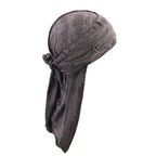 Ripped Long-Tail Pirate Hat for Men & Women – Elastic Hip-Hop Durag Headwrap