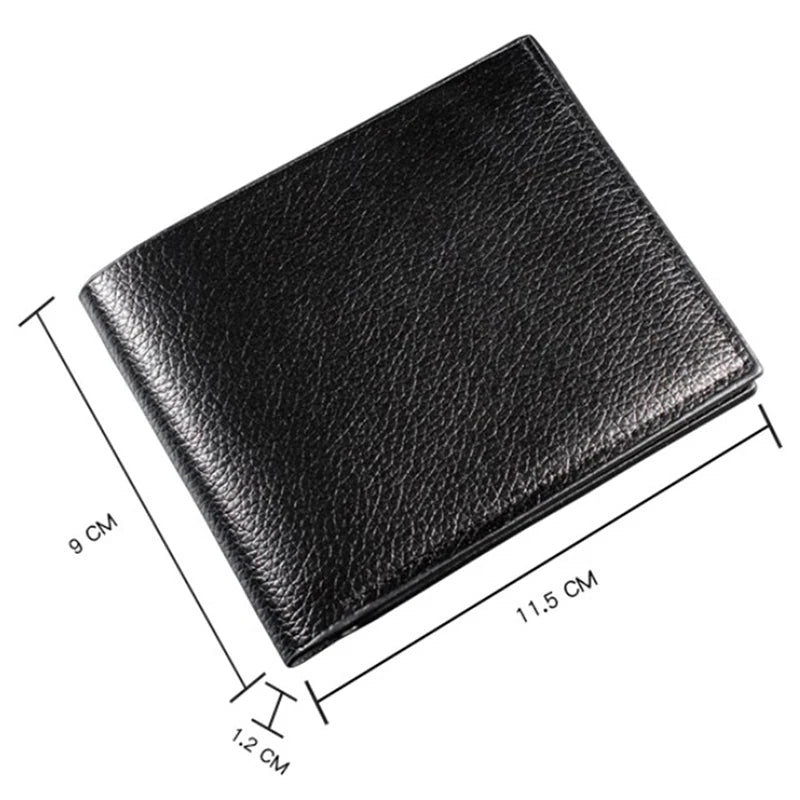 Men's Wallet Leather Men Wallets Premium Product  Artificial leather Wallets for Man Short Black Walet Portefeuille Homme