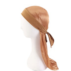 Ripped Long-Tail Pirate Hat for Men & Women – Elastic Hip-Hop Durag Headwrap