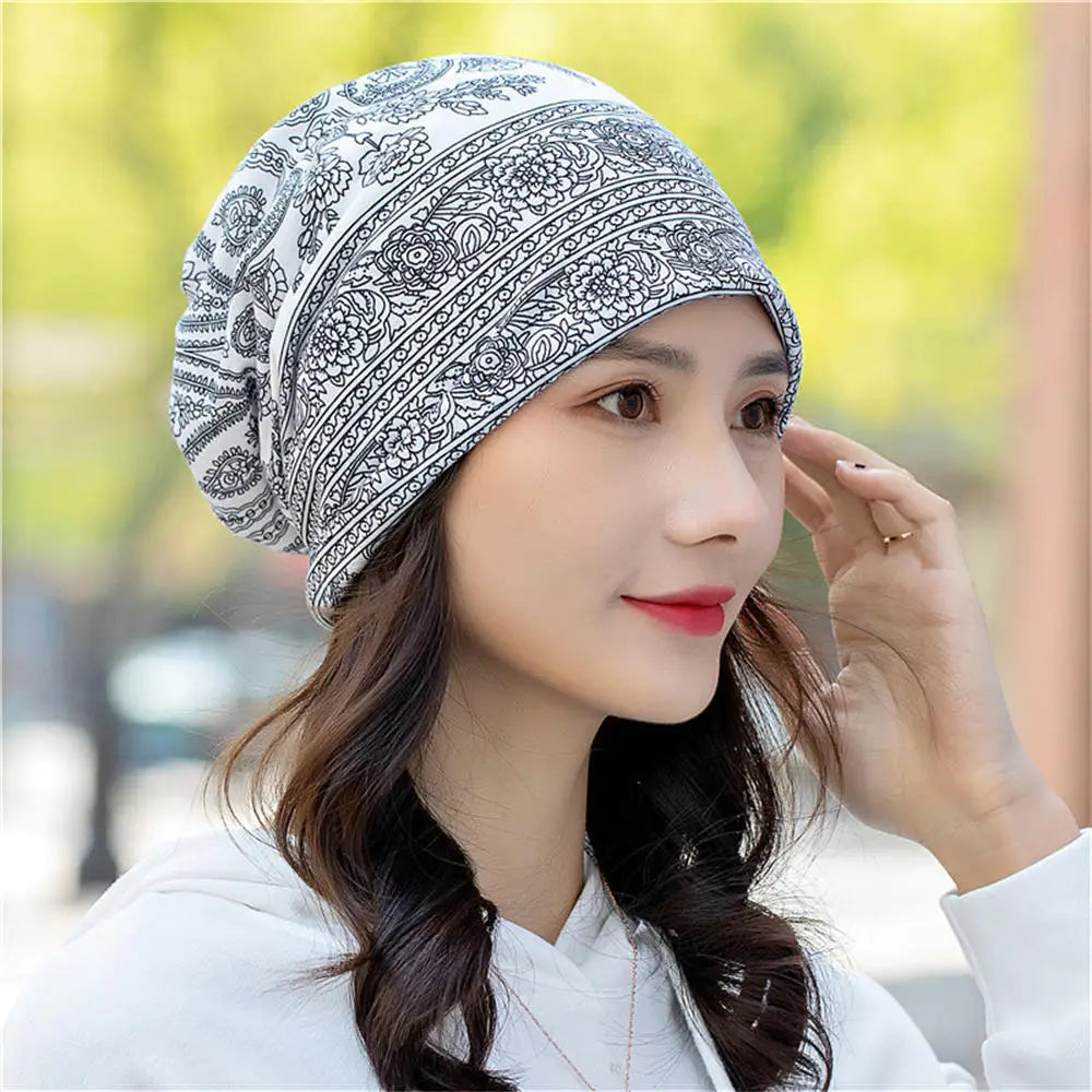 Women’s High-Quality Spring Beanie Hat – 2-Way Wear, Festival & Gift Cap