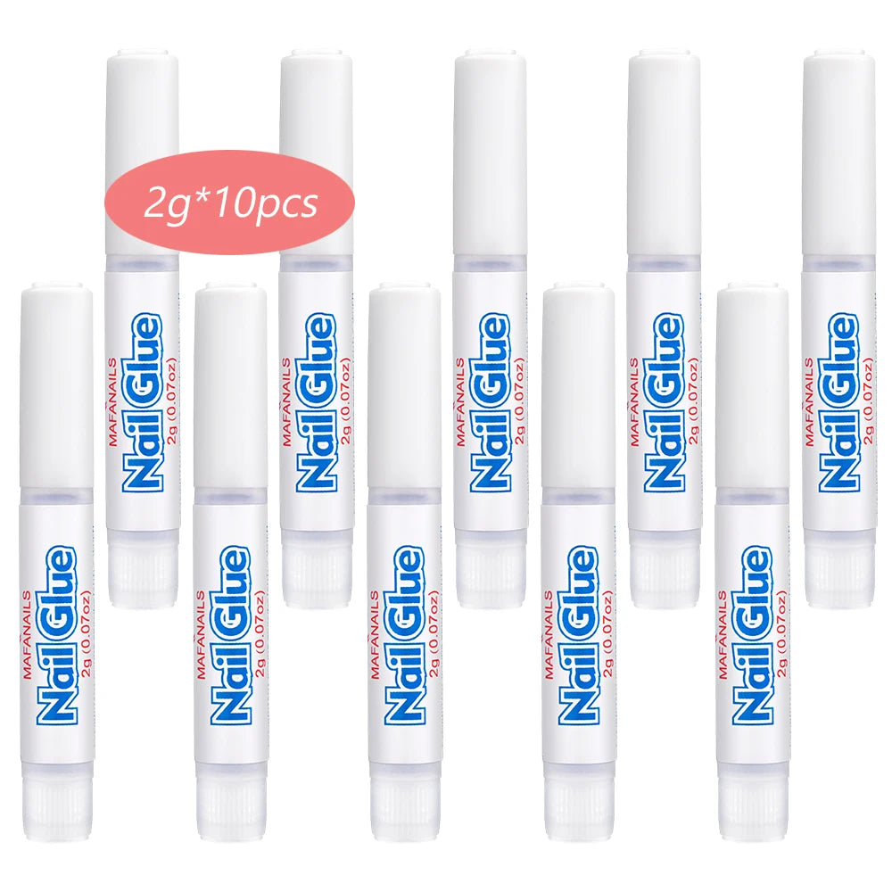 Fast-Drying Nail Glue – Strong Adhesive for False Nail Tips, Acrylic Art, Rhinestones & Gel Nails
