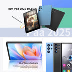 BDF-H39 Upgraded 10.1” 5G Android Tablet – Octa-Core Processor, 6GB RAM + 128GB Storage, 4G Dual SIM, Dual WiFi, 6000mAh Battery, Ideal for Education