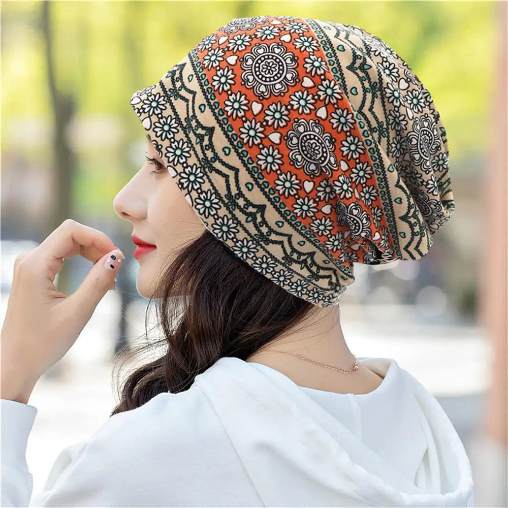 Women’s Spring Beanie Hat – 2-Way Wear, High-Quality Knit, Festival Gift