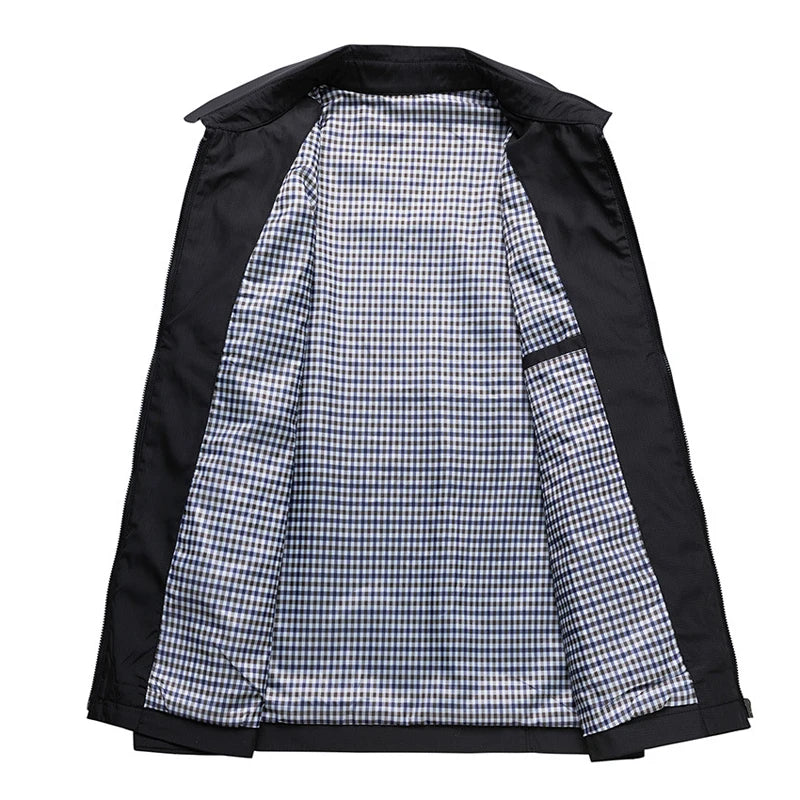 Spring Men’s Lightweight Business Jacket – Smart Casual Windbreaker