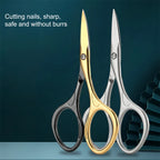 Professional Eyebrow Scissors & Manicure Trimmer – Nose Hair, Dead Skin, and Cuticle Cutter for Nail Art