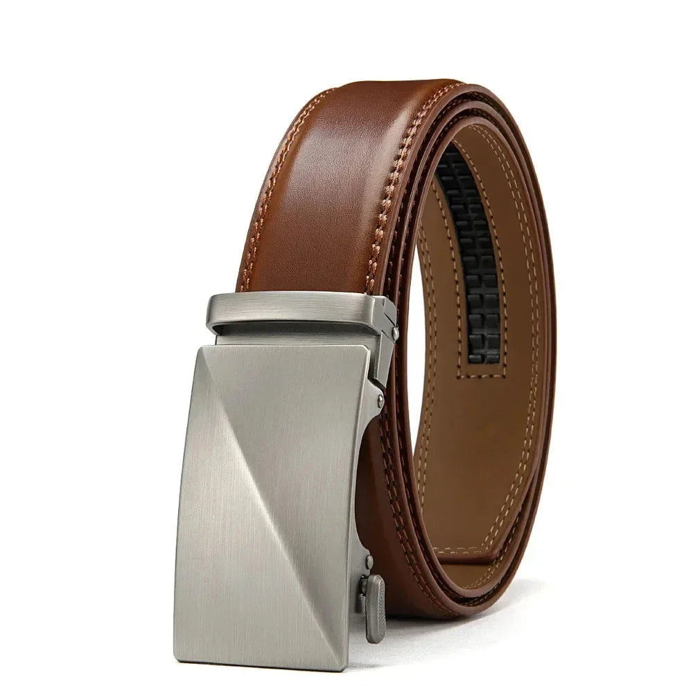 Automatic Buckle Men Belts Luxury Brand Belts For Men Leather Strap Casual Business For Men's Gifts Easy Style