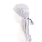 Ripped Long-Tail Pirate Hat for Men & Women – Elastic Hip-Hop Durag Headwrap