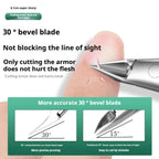 Professional Labor-Saving Nail Clippers Set 3Pcs Exfoliating Scissors Cuticle Cutter Pedicure Tool for Ingrown Toenails