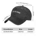 King Snapback Baseball Cap for Men and Women – Sun Visor Protection Hat with Jesus God Cross Design