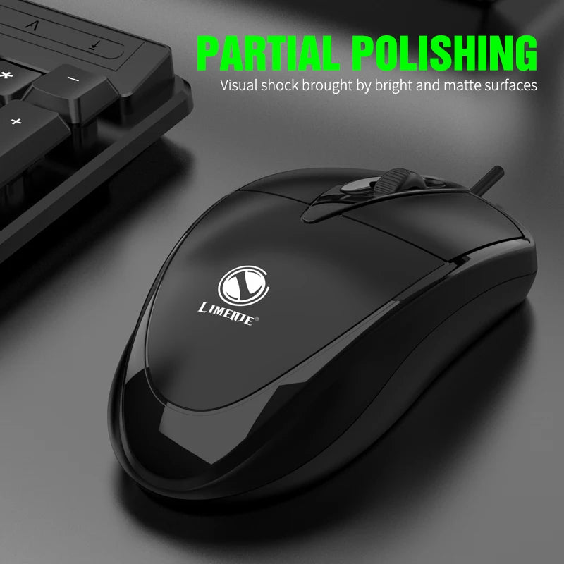 301 Wired USB Mouse – Optical Office & Gaming Mouse for Desktop & Laptop