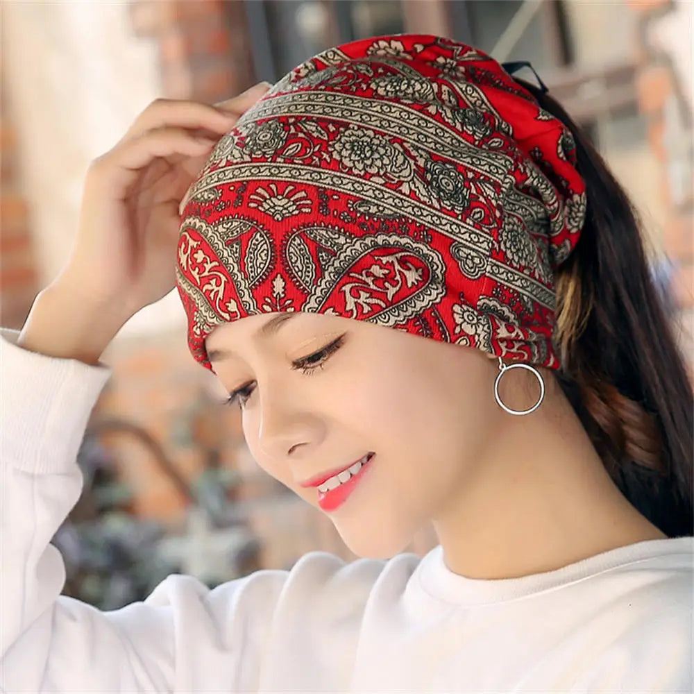 Women’s Spring Beanie Hat – 2-Way Wear, High-Quality Knit, Festival Gift