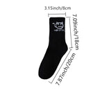 10 Pairs Men’s Sports Socks – Casual, Breathable & Versatile with Ghost Face Graffiti Design