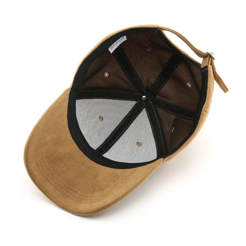 Trendy Brown Cashmere Baseball Cap – Vintage Outdoor Sports & Golf