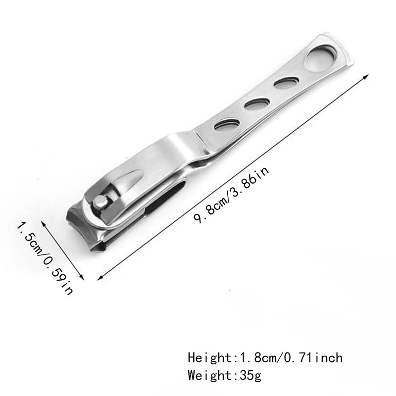360° Rotating Large Stainless Steel Nail & Cuticle Clippers for Fingernails and Toenails