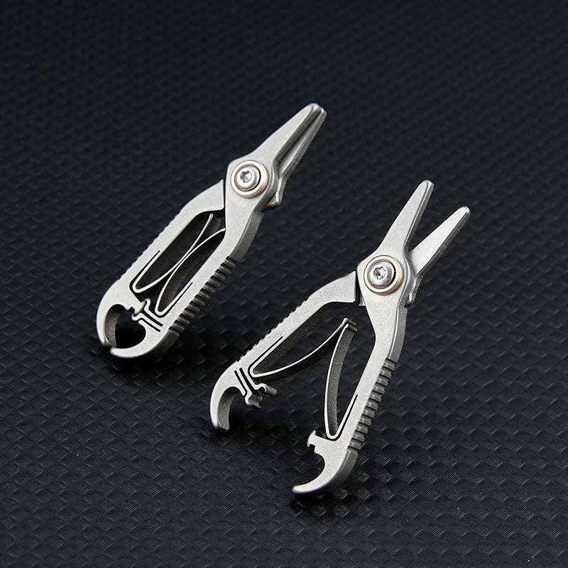 Titanium Alloy Eyebrow & Nose Hair Scissors – Handmade, Portable Beauty Tool